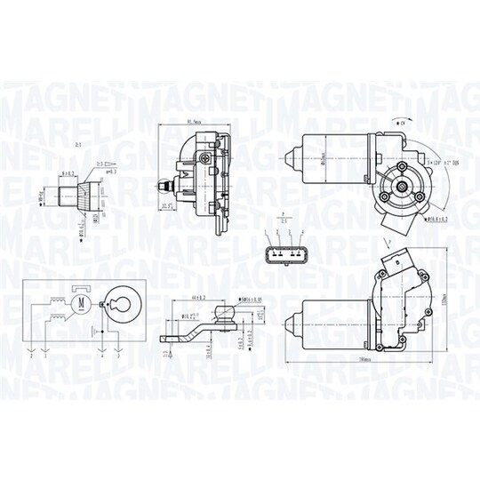 064371900010 - Wiper Motor 