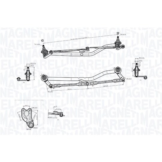 085570787010 - Wiper Linkage 