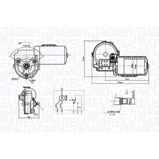 064371800010 - Wiper Motor 