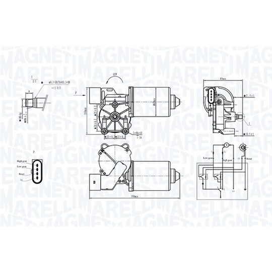 064370300010 - Wiper Motor 