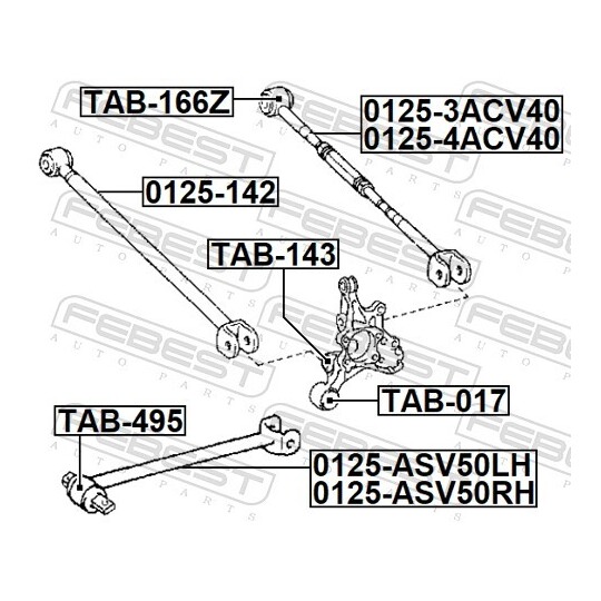 0125-ASV50RH - Track Control Arm 