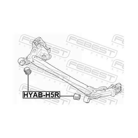 HYAB-H5R - Mounting, axle beam 