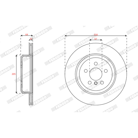 DDF3042RC-1 - Brake Disc 