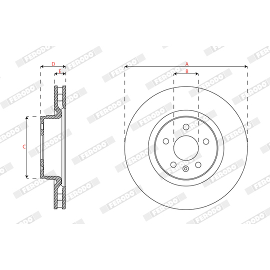 DDF3013C-1 - Brake Disc 