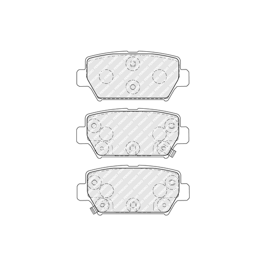 FDB5406 - Brake Pad Set, disc brake 