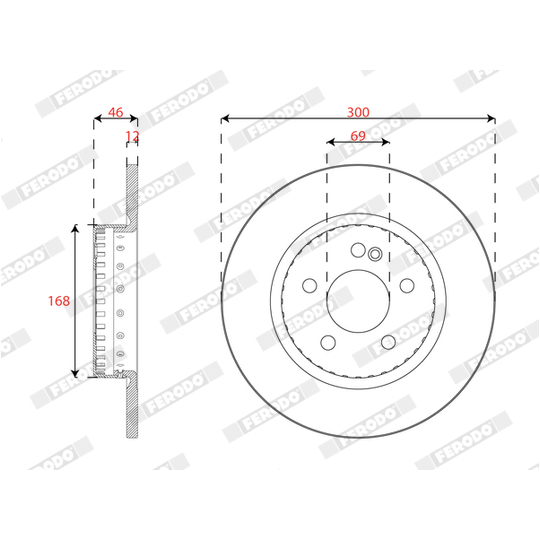 DDF2665VC-1 - Brake Disc 