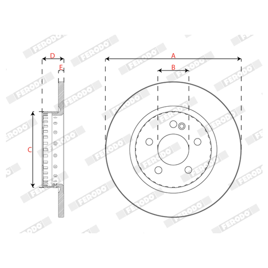 DDF2665VC-1 - Brake Disc 