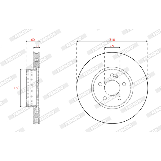 DDF2834VC-1 - Brake Disc 