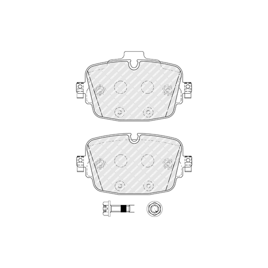 FDB5387 - Brake Pad Set, disc brake 