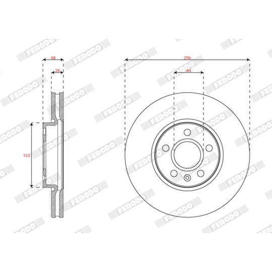 DDF2888C - Brake Disc 