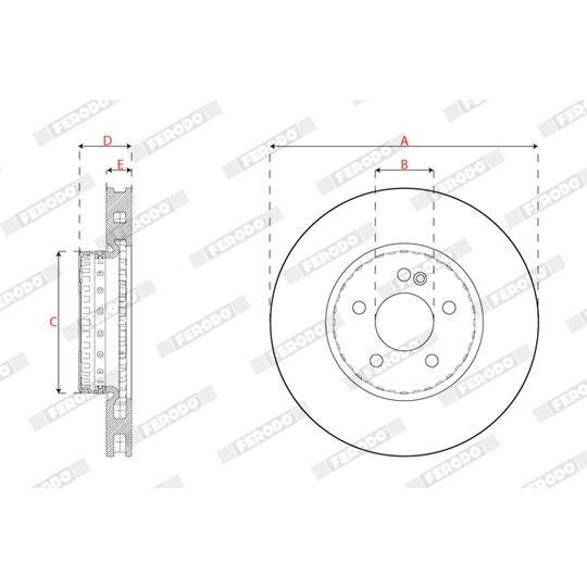 DDF2834VC-1 - Brake Disc 