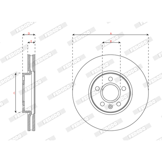 DDF2888C - Brake Disc 