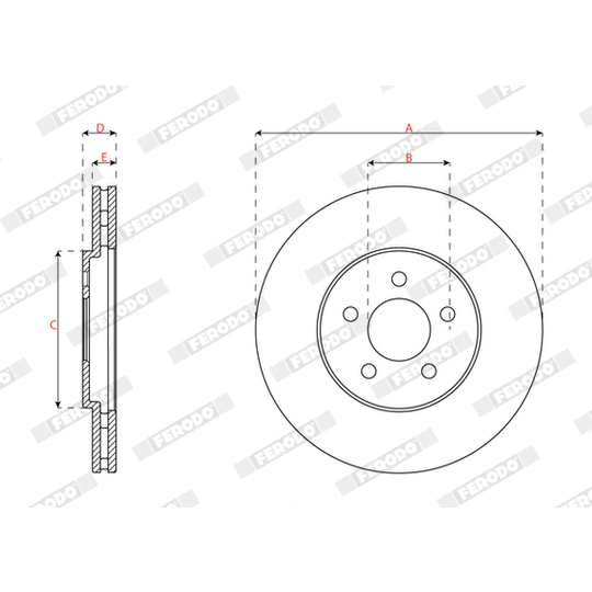 DDF2165 - Brake Disc 