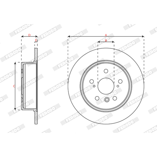 DDF2160 - Brake Disc 