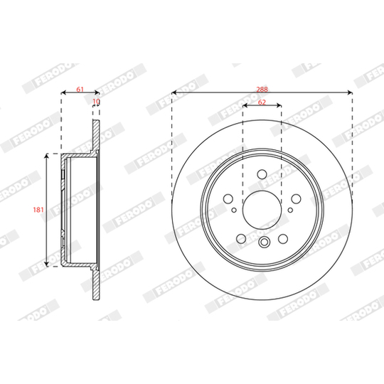 DDF2160 - Brake Disc 