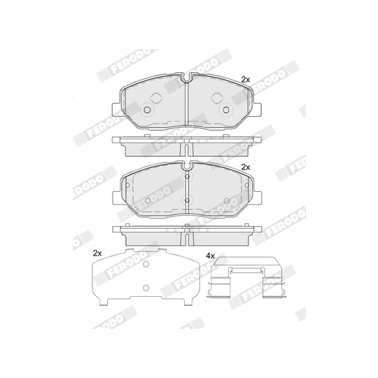 FDB5403 - Brake Pad Set, disc brake 