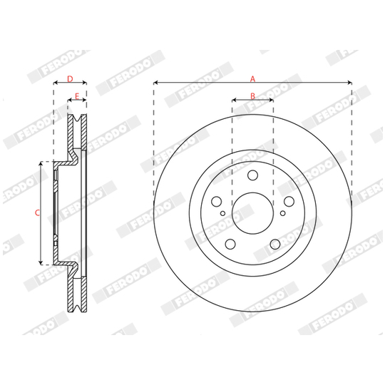 DDF3055C - Brake Disc 