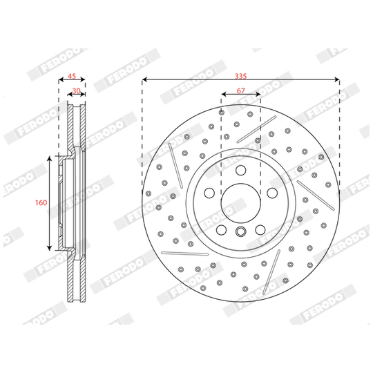 DDF3023C-1 - Brake Disc 