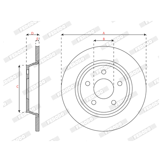 DDF3022C - Brake Disc 