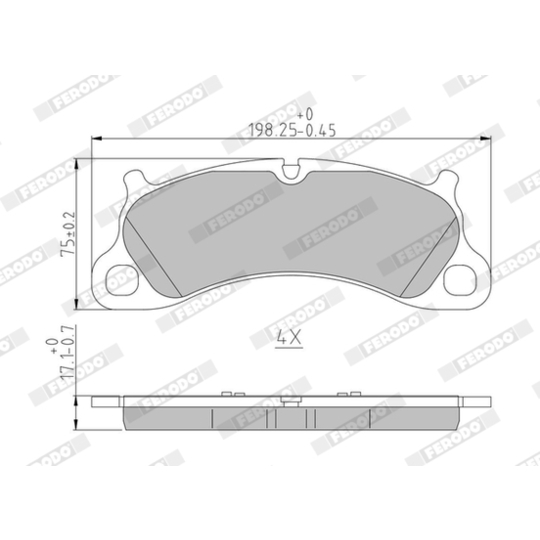 FDB4664 - Brake Pad Set, disc brake 