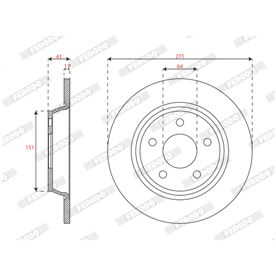 DDF3022C - Brake Disc 