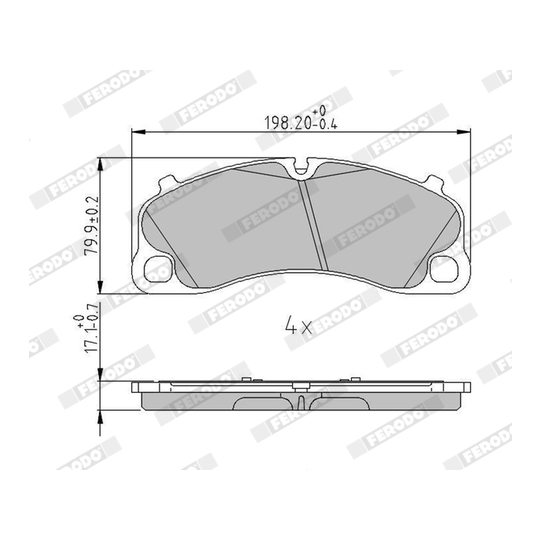 FDB5267 - Brake Pad Set, disc brake 