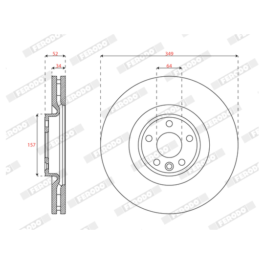 DDF3051C-1 - Brake Disc 