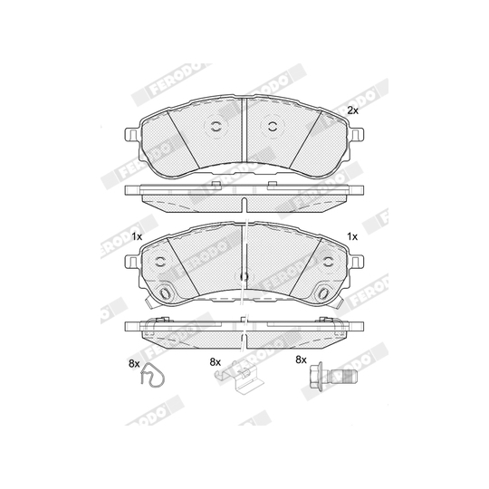 FDB5390 - Brake Pad Set, disc brake 