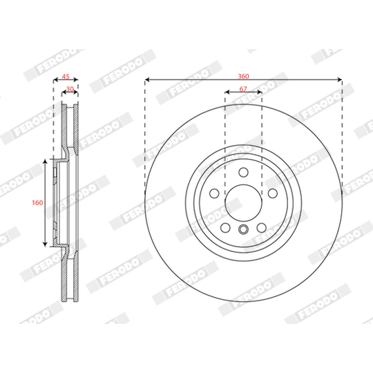 DDF3025LC-1 - Brake Disc 