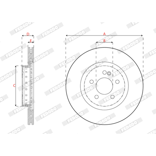 DDF2835VC-1 - Brake Disc 