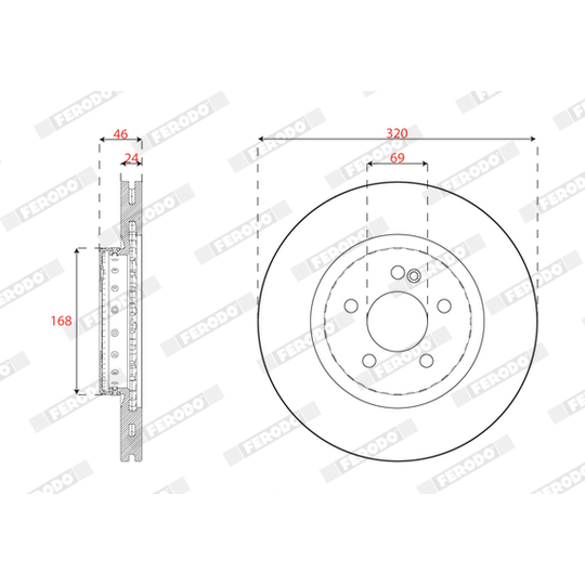 DDF2835VC-1 - Brake Disc 