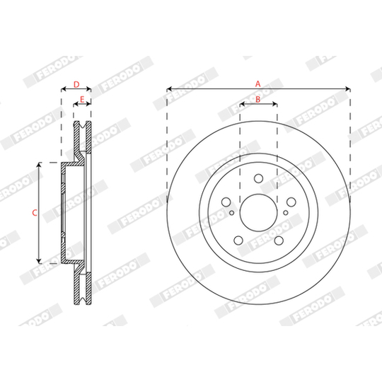 DDF2925C - Brake Disc 