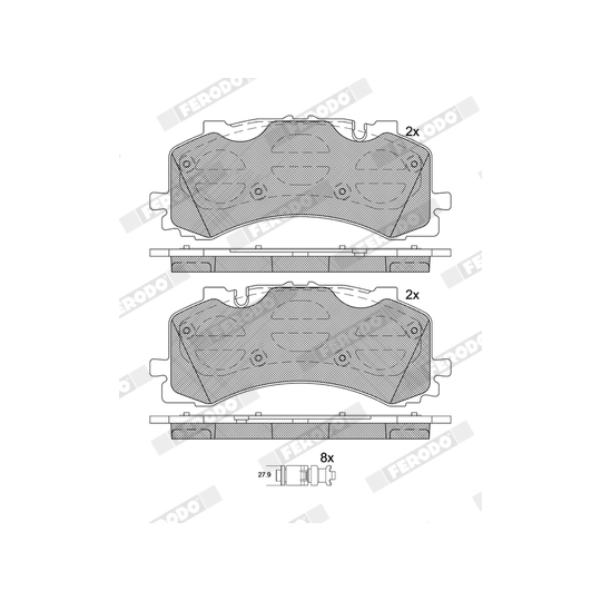 FDB5200 - Brake Pad Set, disc brake 