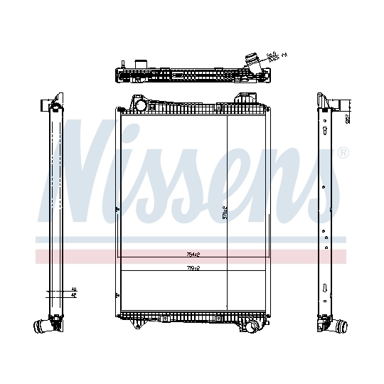 606321 - Radiator, engine cooling 