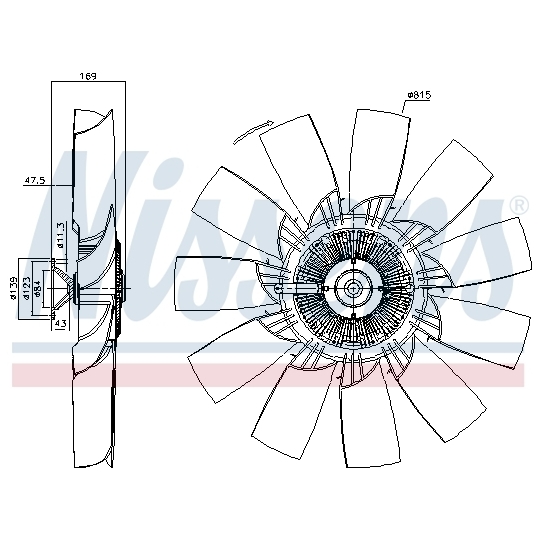 86259 - Sidur, radiaatoriventilaator 