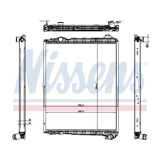 606323 - Radiator, engine cooling 