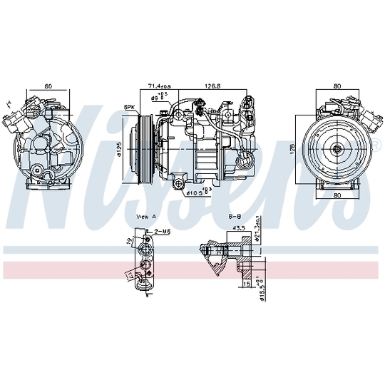 891043 - Kompressor, klimatanläggning 