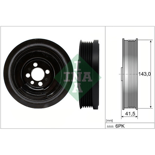 544 0182 10 - Belt Pulley, crankshaft 