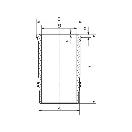 003 WN 26 00 - Cylinder Sleeve 