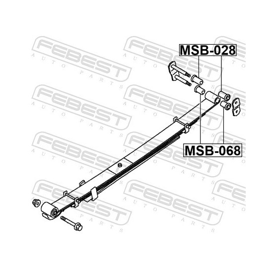 MSB-068 - Bush, leaf spring 