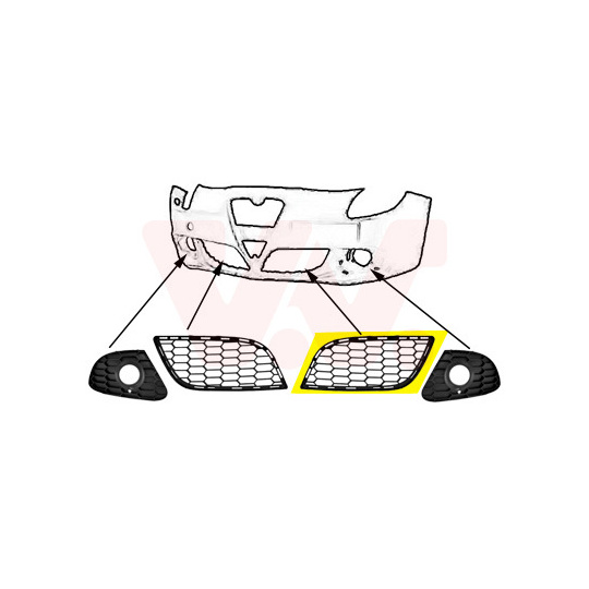 0113595 - Ventilation Grille, bumper 