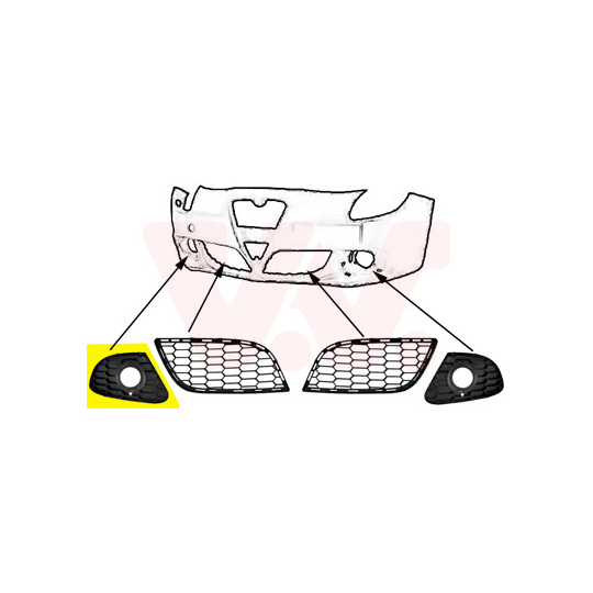 0113594 - Ventilation Grille, bumper 