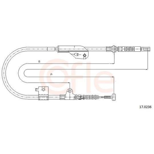 92.17.0236 - Cable, parking brake 