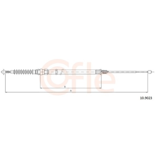 92.10.9023 - Cable, parking brake 