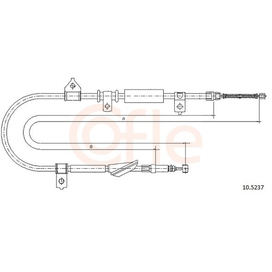 92.10.5237 - Cable, parking brake 