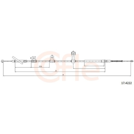 92.17.4222 - Cable, parking brake 