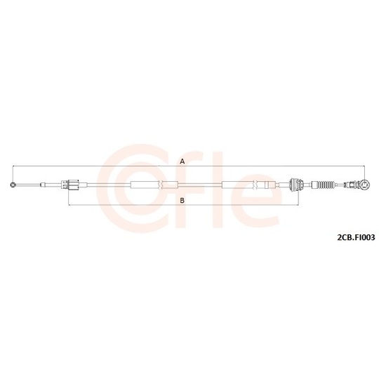 92.2CB.FI003 - Cable, manual transmission 