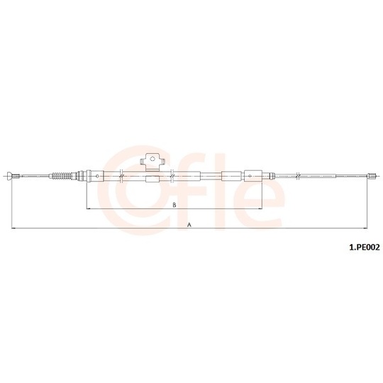 92.1.PE002 - Cable, parking brake 