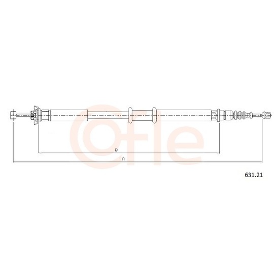 92.631.21 - Cable, parking brake 