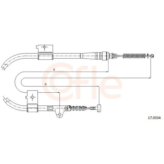 92.17.0334 - Cable, parking brake 